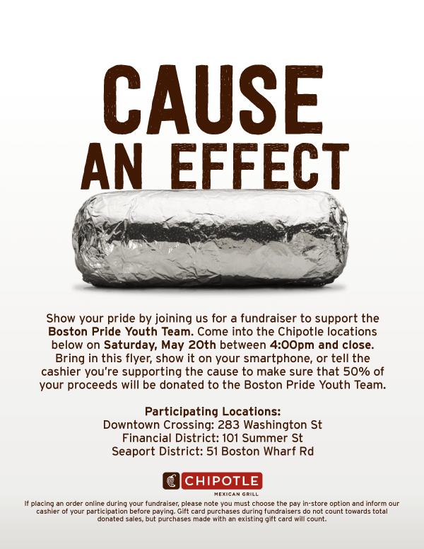 during mass youth pride today eat at chipotle in downtown boston youth mass flyer